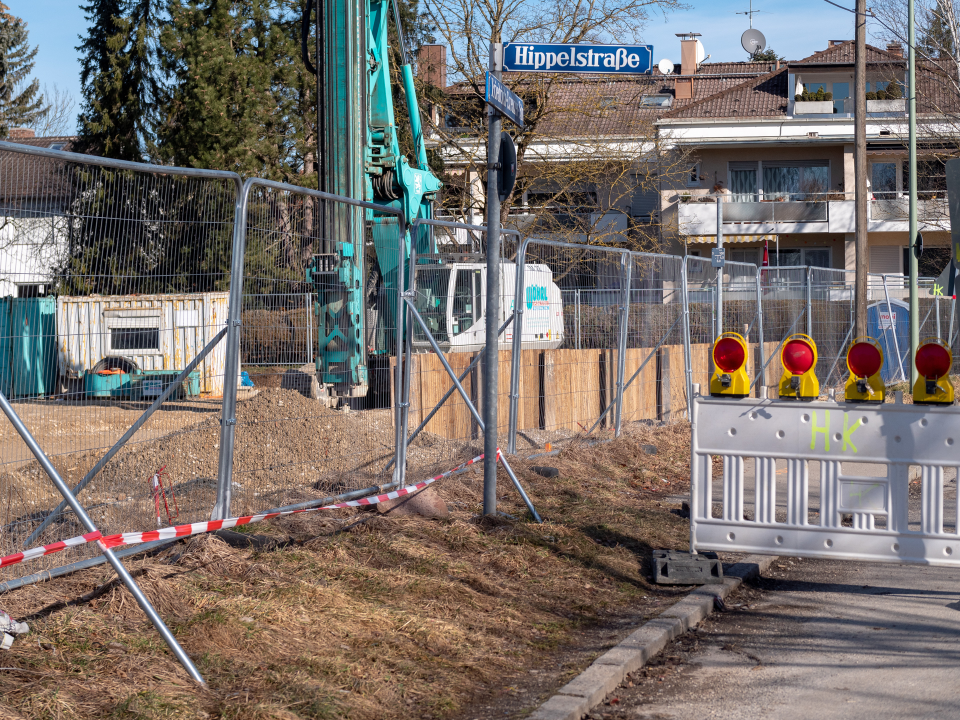 23.02.2019 - Kanalarbeiten in der Alexisstraße, vor der Baustelle Alexisquartier